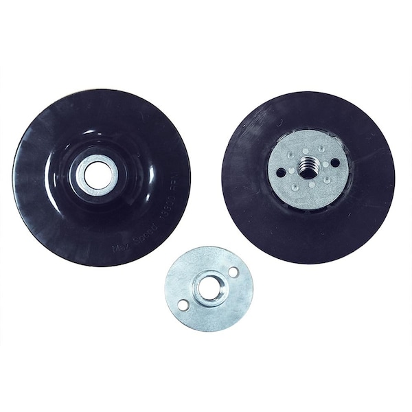 Superior Pads And Abrasives 4.5 Inch Angle Grinder Backing Pad for Resin Fiber Disc with 5/8 Inch-11 Locking Nut BP45 - main